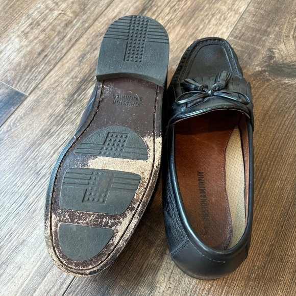 Johnston & Murphy Aragon II Kiltie Tassel Loafer Black Leather Mens Size 8.5W - Picture 9 of 9